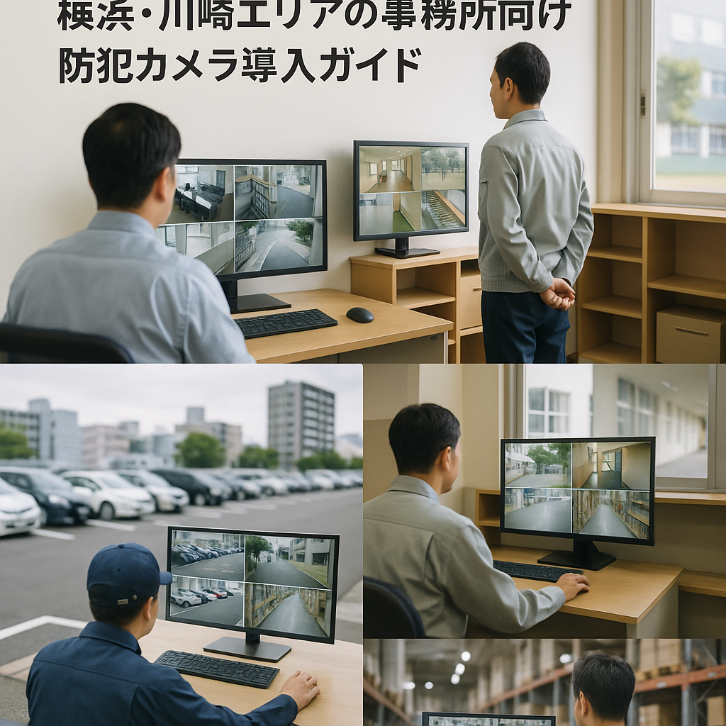 横浜・川崎エリアの事務所向け防犯カメラ導入ガイドの防犯カメラ設置イメージ