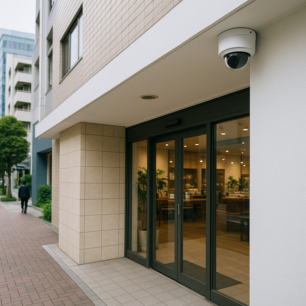 店舗の安心をつくる防犯カメラの選び方と設置ポイント（横浜・川崎・神奈川）の防犯カメラ設置イメージ