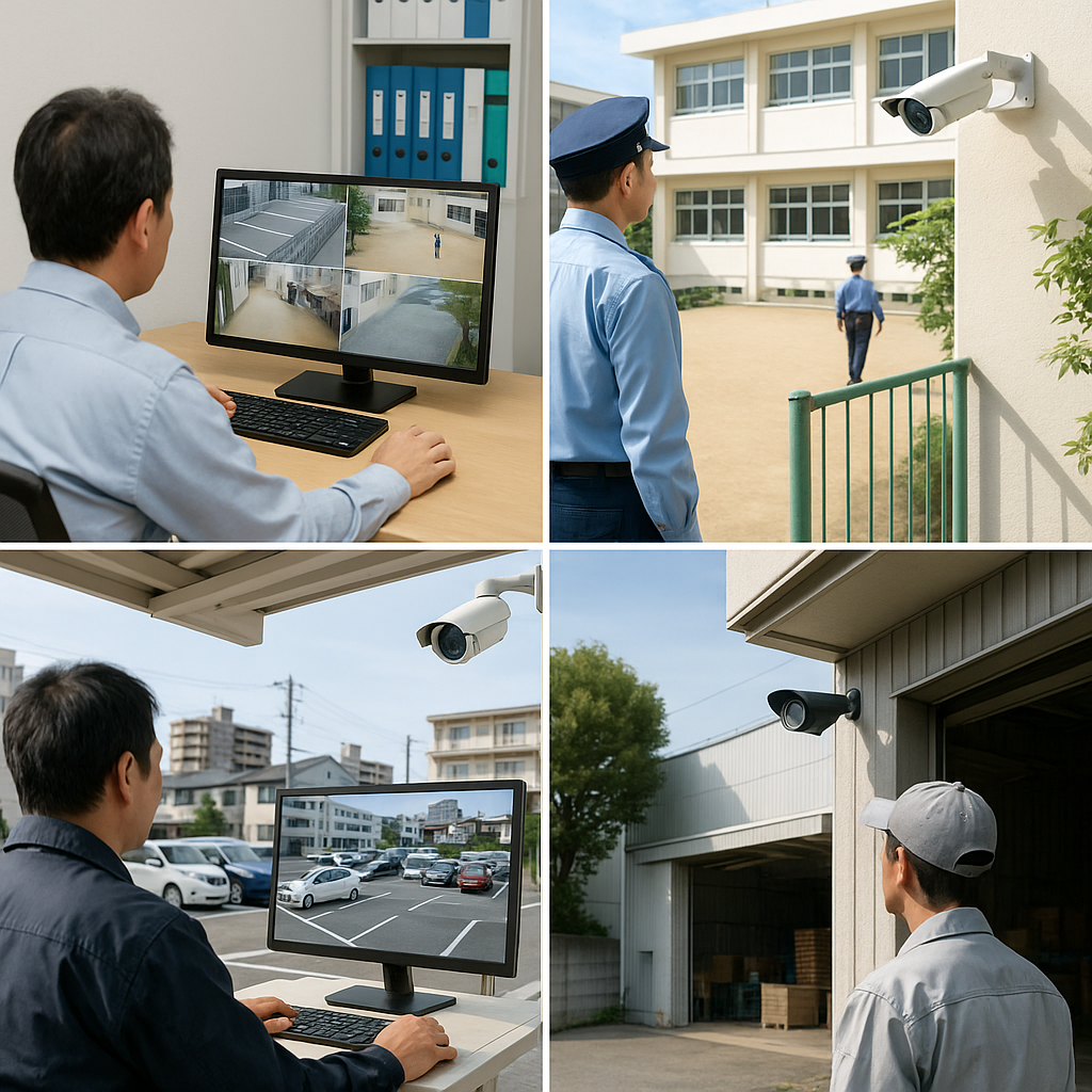 駐車場の安全を守る防犯カメラ導入のポイント（横浜・川崎・神奈川）の防犯カメラ設置イメージ