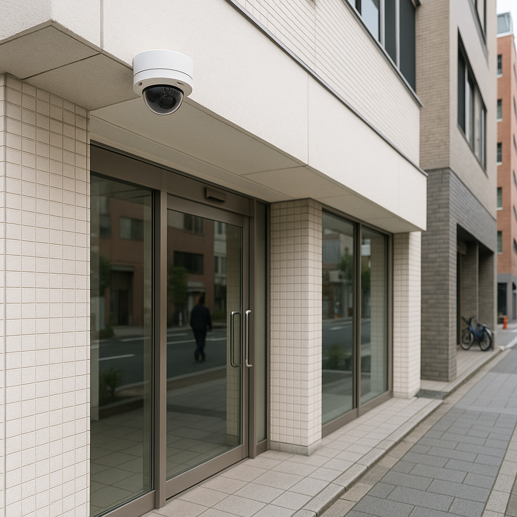 店舗・事務所のための防犯カメラ導入ガイド：失敗しない選び方と設置のポイントの防犯カメラ設置イメージ